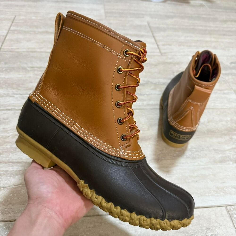 Vtg LL Bean Boots Mens 10 Gore-Tex Thinsulate Duck Boots Gorpcore Winter Cabin